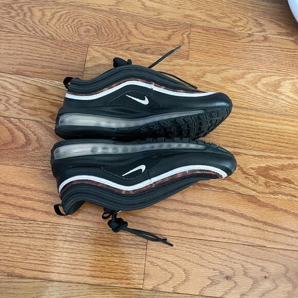 Nike Air Max 97 Womens 9.5 Black Barely Rose CU4751-001 Running Sneakers Casual - Picture 5 of 9